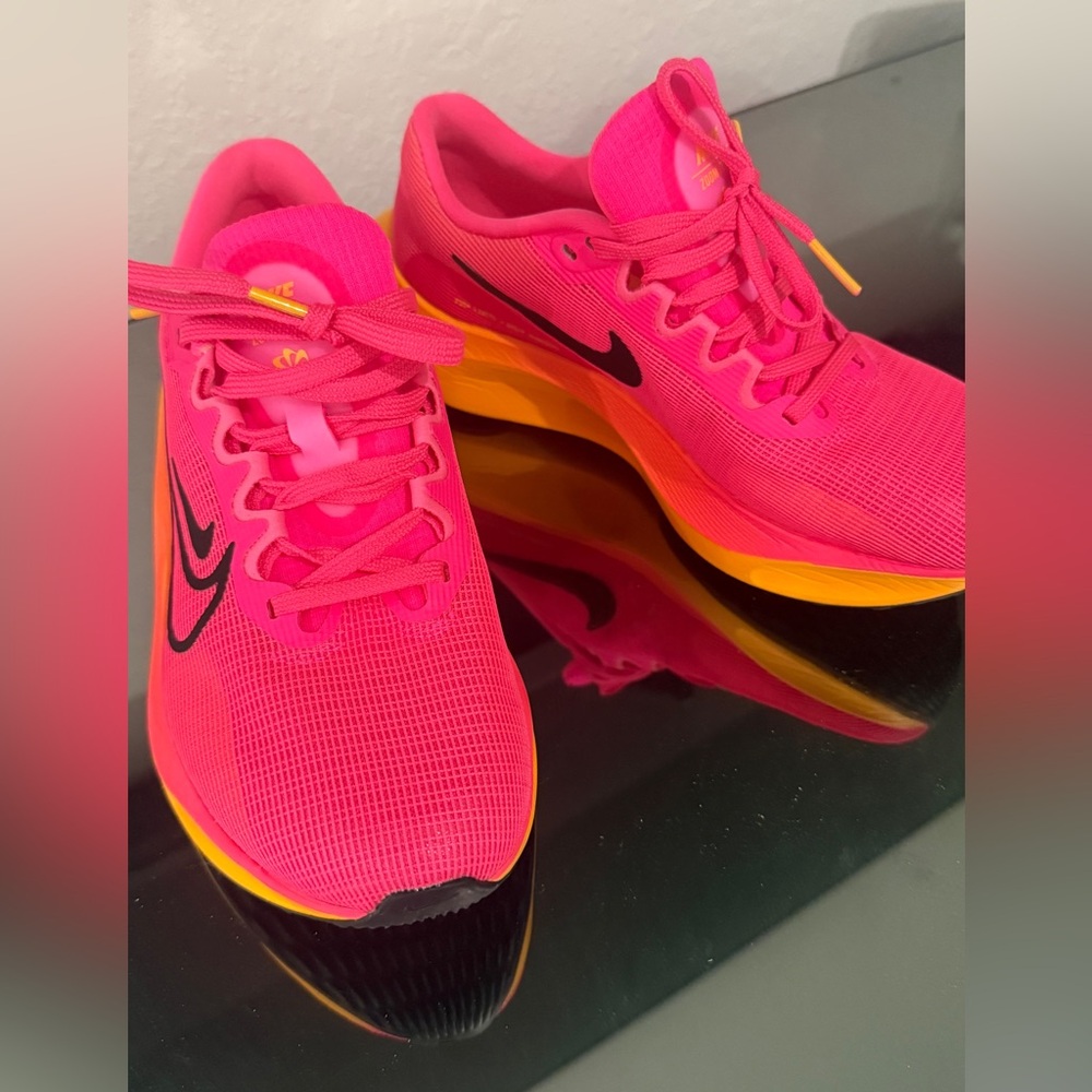 Nike Women's Hot Pink and Orange Athletic Shoes